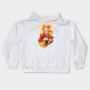 Gene Autrey - An illustration by Paul Cemmick Kids Hoodie